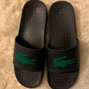 Men’s Lacoste Gator Slides size 10